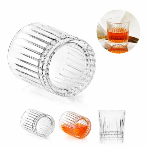 Thick Base Crystal Whiskey Glasses for Bourbon Scotch 2