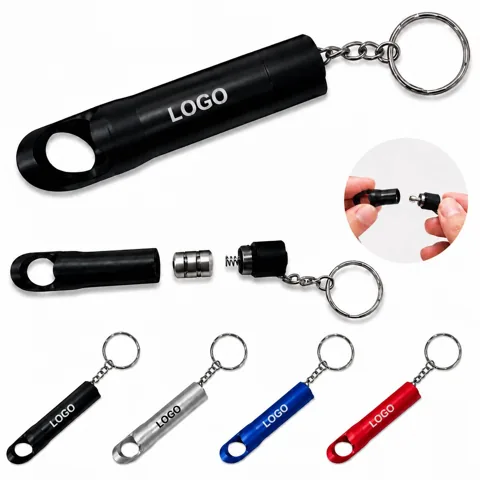 3-in-1 LED Bottle Opener Keychain with Light