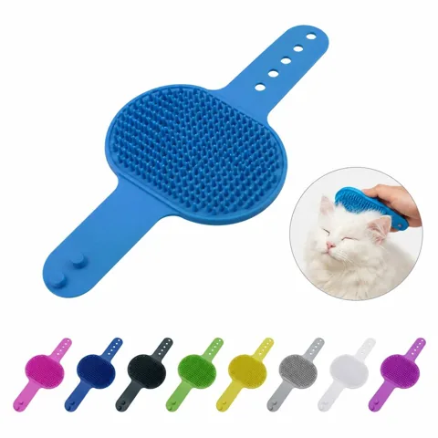 TPR Deshedding Pet Brush with Massage Bristles for Dogs & 2