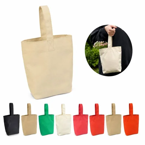 Canvas Mini Storage Bag with Secure Closure for Travel 2