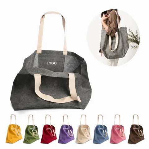Heavy-Duty Large Canvas Tote Bag for Shopping, Travel &