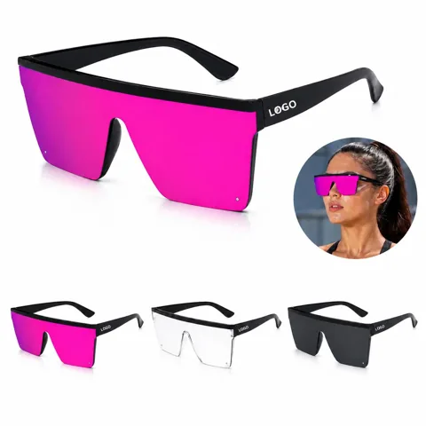 UV400 Oversized Square Sunglasses for Daily Outdoor Wear