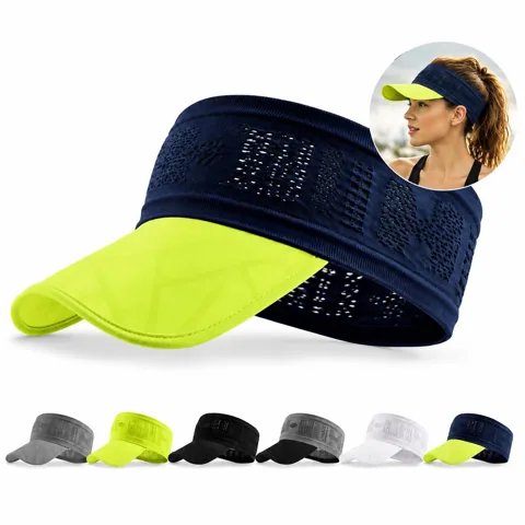 Breathable Polyester Sports Visor with Moisture-Wicking 2