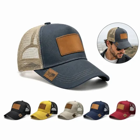 Breathable Mesh Trucker Cap with Snapback Closure 2