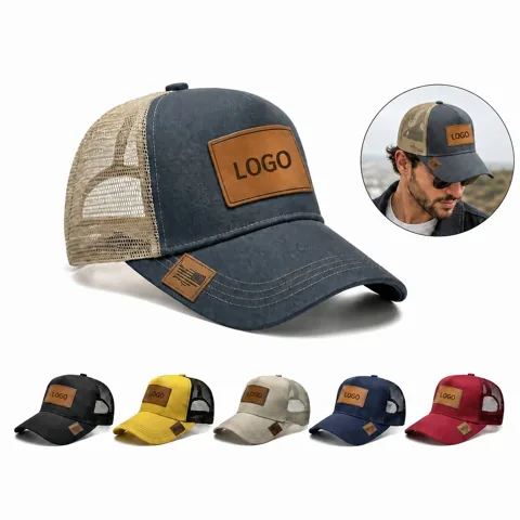 Breathable Mesh Trucker Cap with Snapback Closure