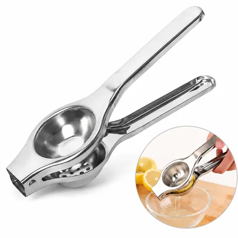 Stainless Steel Manual Citrus Juicer, Ergonomic Handle for Everyday Use 2