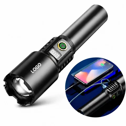 Rechargeable High Lumens Flashlight with USB Charging