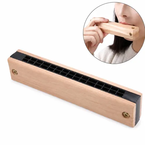 Customizable Wooden Harmonica for Beginners & Players 2