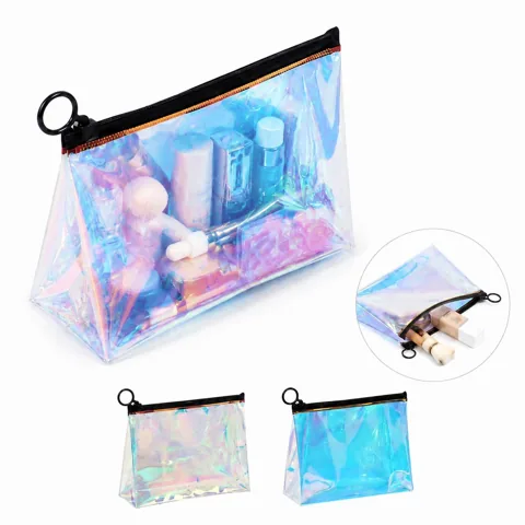 PVC Frosted Zipper Bag, Translucent Storage Organizer 2