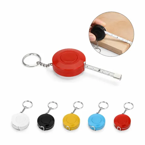 Mini Keychain Tape Measure with Retractable Dual-Unit Scale 2