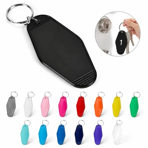 Vintage ABS Hotel Key Tag with Sturdy Key Ring 2