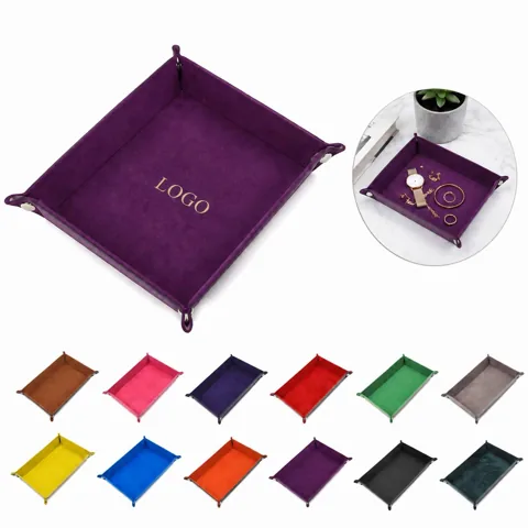 Foldable PU Storage Tray for Dice and Game Organizer 1