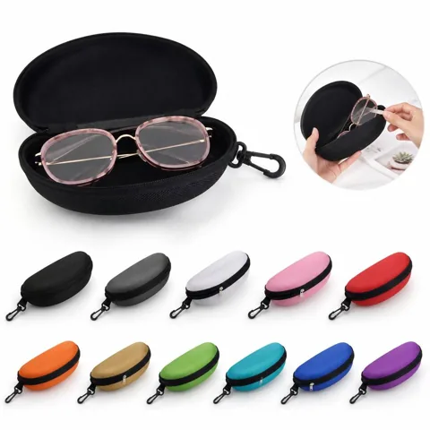 EVA Hard Sunglasses Case, Portable Zippered Protective 2