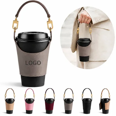 CARRY GRIP PU Cup Sleeve Insulated Holder for Coffee Tea