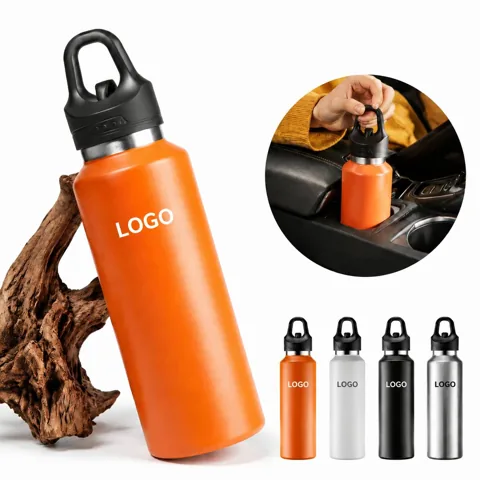 30oz Double-Wall Vacuum Insulated Water Bottle with Added Functionality