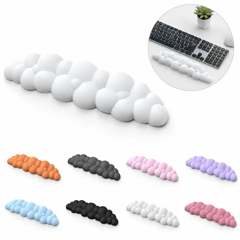 Ergonomic PU Leather Memory Foam Wrist Rest for Keyboard 2