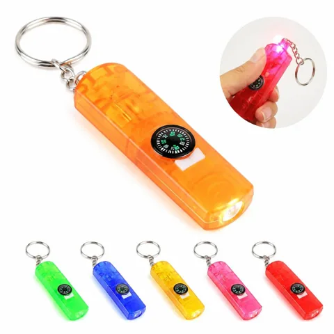 LED Whistle Keychain with Flashlight for Safety 2