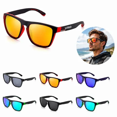 Polarized Sports Sunglasses with Interchangeable Lenses, UV