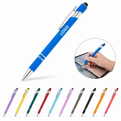 Aluminum Ballpoint Pen with Stylus for Touchscreen
