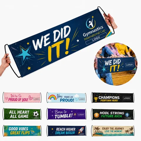 Automatic Retractable Scroll Banner Portable Handheld Flag