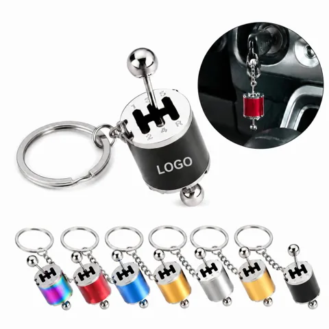 Metal Shifter Keychain with Push-Button Release 1