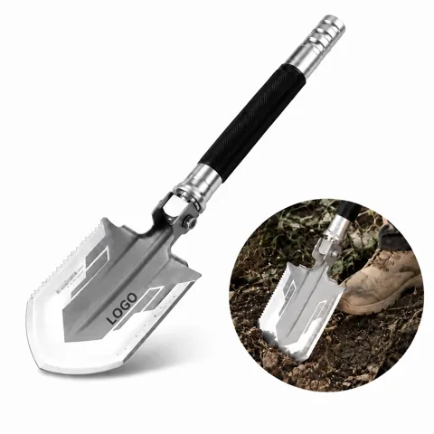Foldable Multi-Tool Tactical Shovel with Saw Edge for Everyday Use