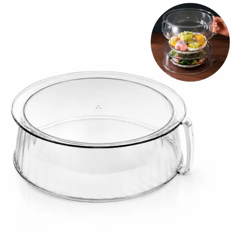 Stackable Clear Food Cover for Bowls and Plates 2