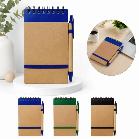 Pocket Note Keeper Spiral Notebook with Pen Loop, Durable 2