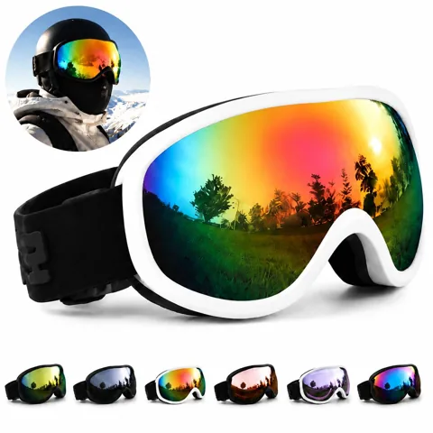 Dual-Layer Anti-Fog Ski Goggles with UV Protection for Snow 2