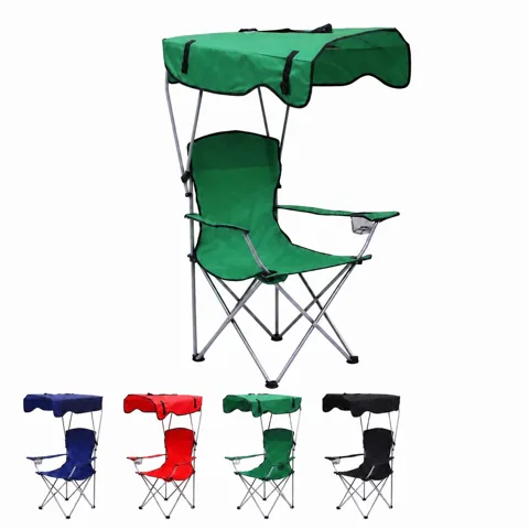 Portable Camping Chair with Detachable Sunshade Canopy 2