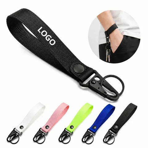 Adjustable Wristband Key Holder with Secure Grip for Active