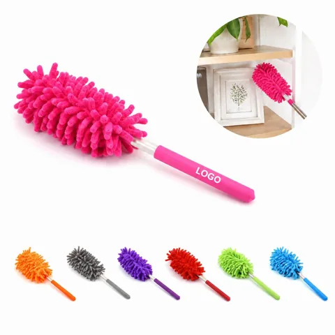7-Color Adjustable Microfiber Duster with Reusable Washable