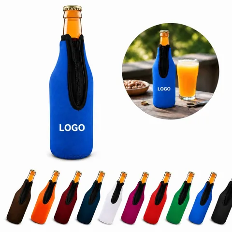 ZIP CHILL Insulated Chloroprene Rubber Bottle Cooler for Everyday Use