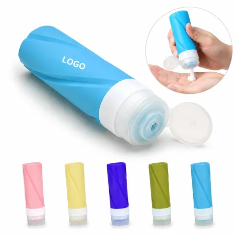 Leak-Proof Silicone Travel Bottles 4-Pack for Toiletries