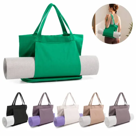 Foldable Recycled Yoga Mat Carry Bag for Studio and Travel 2