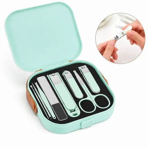 8-Piece Stainless Steel Nail Care Set, Portable Travel 2