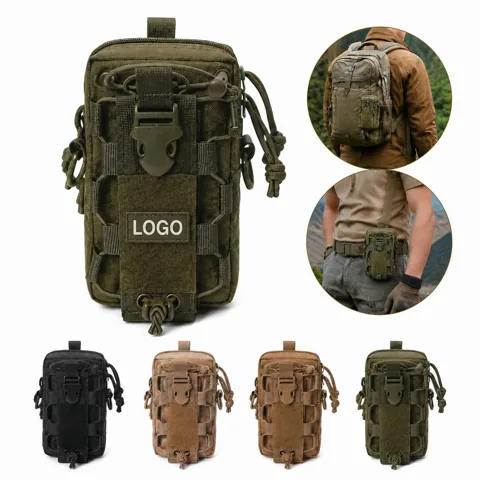 Tactical MOLLE Hydration Waist Pouch, Water-Resistant