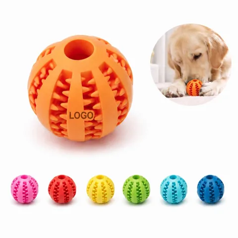 Watermelon Slow Feeder Dog Toy Ball, Durable Bouncy Dental