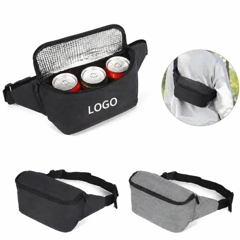 Insulated Cooler Fanny Pack with Adjustable Waist Strap