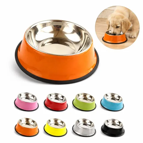 Stainless Steel Anti-Slip Pet Bowl for Dogs Cats, Non-Skid 2