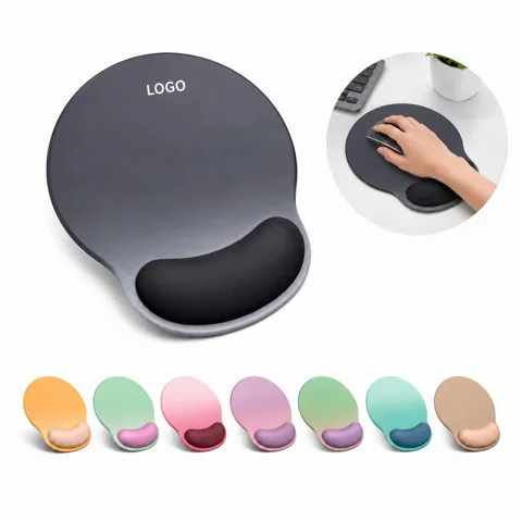 Ergonomic Mouse Pad with Gel Wrist Rest for Comfortable