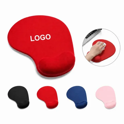 Ergonomic Mouse Pad with Wrist Rest, Non-Slip Fabric Surface 1
