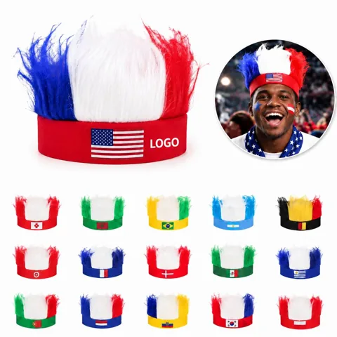 Custom Fan Wig Headband for Cheering & Events