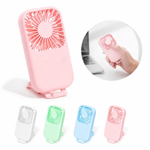 Rechargeable Handheld Fan with 3 Speeds, Convertible Desk 2