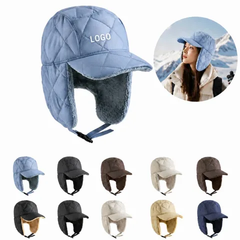 Winter Windproof 3-in-1 Trapper Hat with Adjustable Earflaps