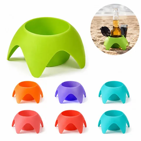 Multicolor Starfish Cup Holder with Spike Base for Beach 2