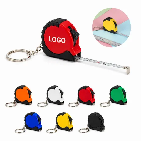 Compact Mini Tape Measure Keychain with Retractable Metric