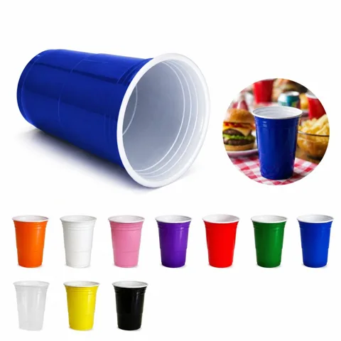 16 oz Reusable Plastic Party Cup, BPA-Free Lightweight 2