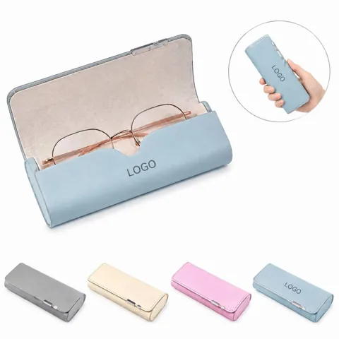 Hard Shell PU Glasses Case with Magnetic Closure