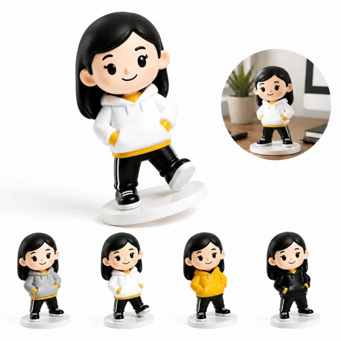 Customizable PVC Figurine 3D Collectible with Display Base 2